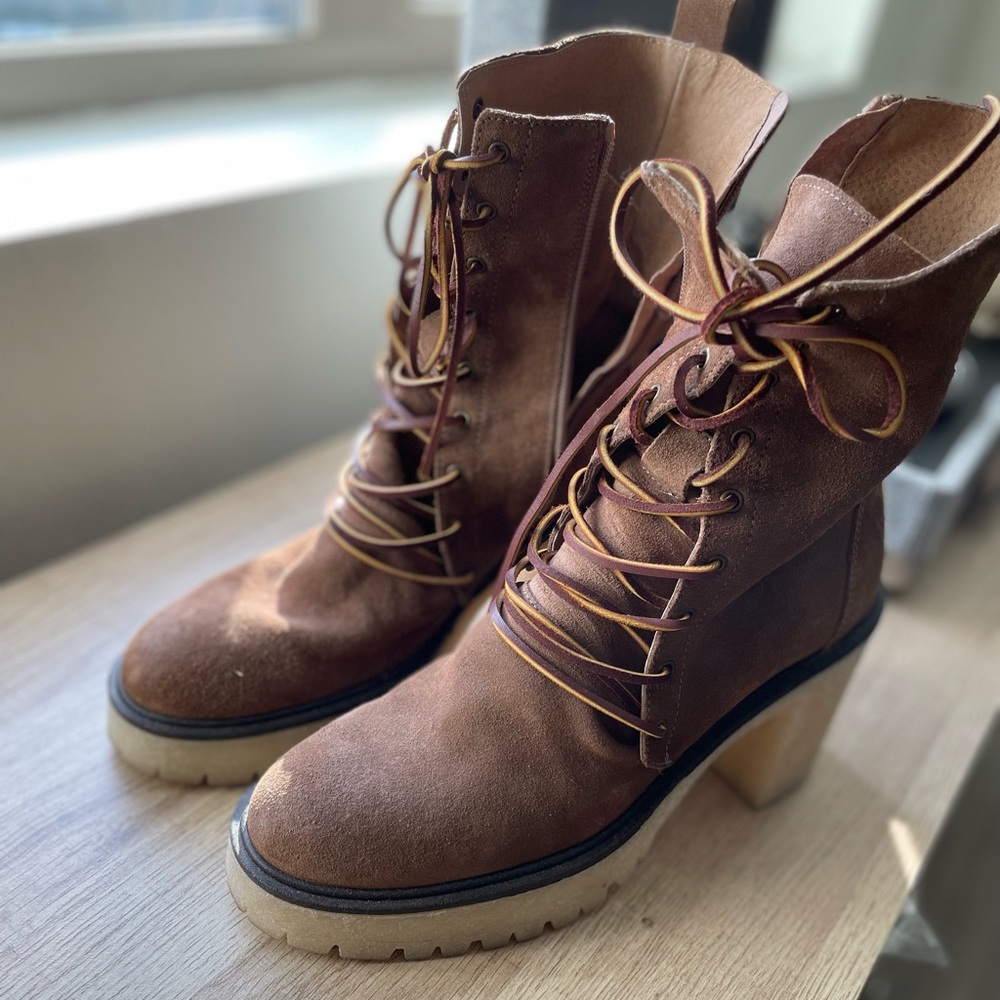 Free People Dylan Lace Up Boots